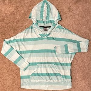 Mint Green Puma Hooded Long Sleeve